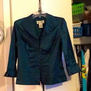 Dressy evening jacket Size 10..Dark green